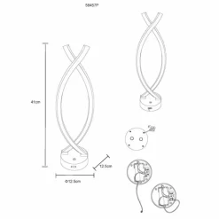 Luminaires Globo Lighting Éclairage Led|Hela Lampe à poser LED Rose, 1 lumière