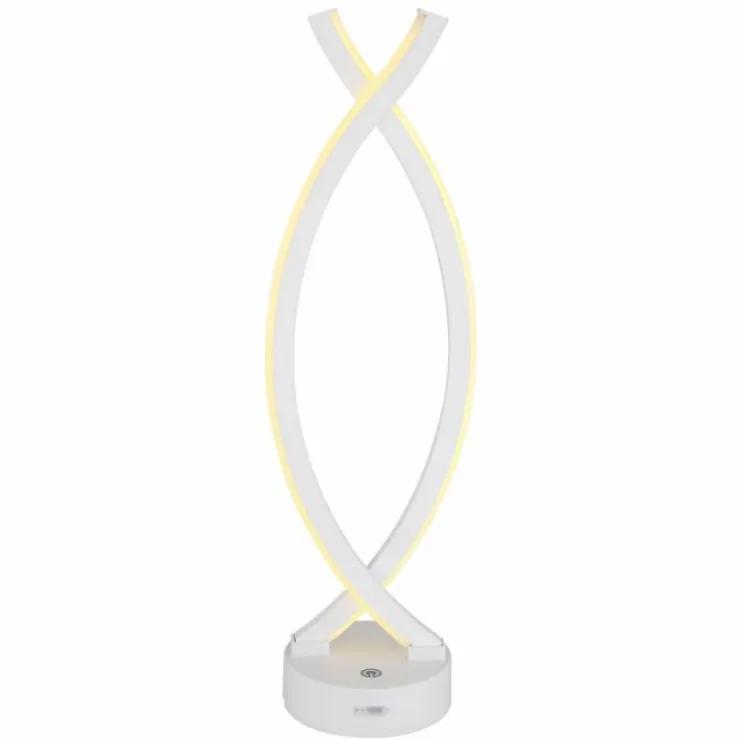 Luminaires Globo Lighting Éclairage Led|Hela Lampe à poser LED Blanc, 1 lumière