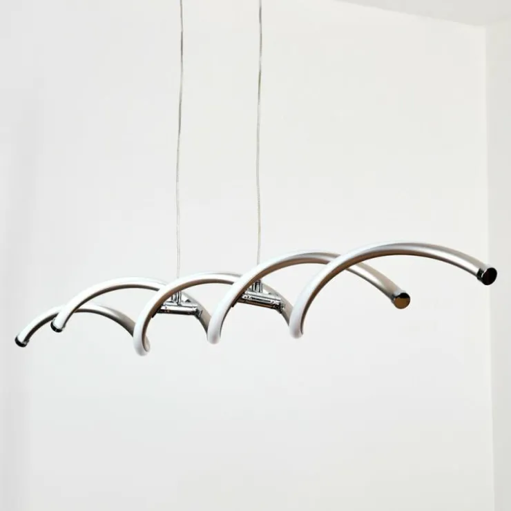 hofstein Éclairage Led|Henrichemont Suspension, Suspension LED Nickel mat, 1 lumière