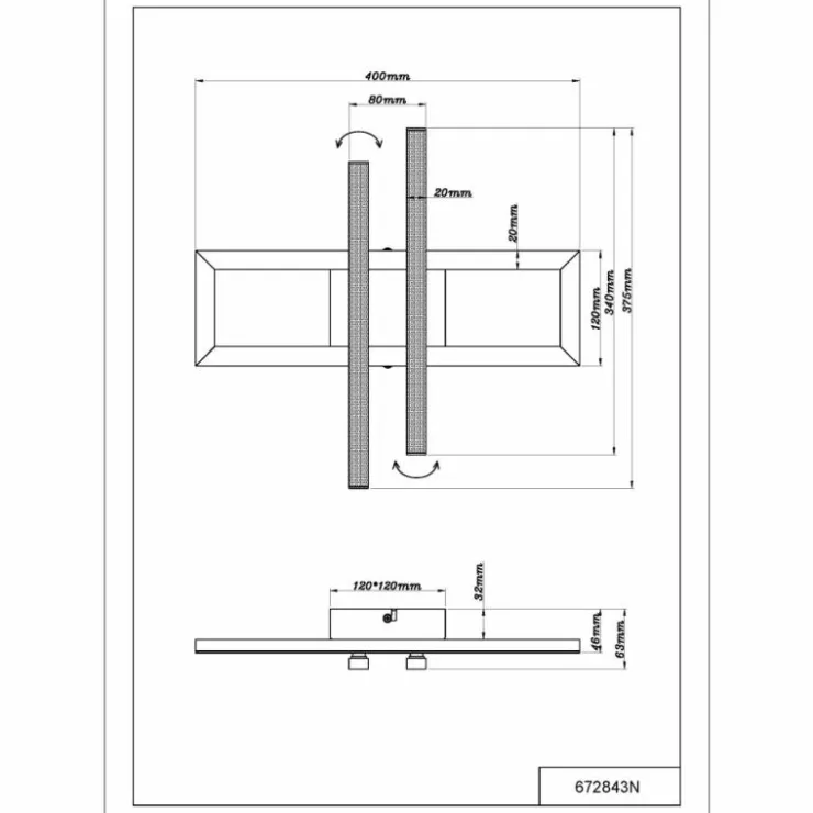 Luminaires Globo Lighting Éclairage Led|Highway Plafonnier LED Noir, 1 lumière