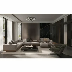Luminaires Globo Lighting Éclairage Led|Highway Plafonnier LED Noir, 1 lumière