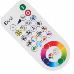 iDual E27 LED RGB 11 watt 2200-6500 Kelvin 806 lumen Lot de 2 avec télécommande