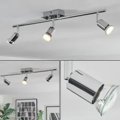 hofstein Spots Et Projecteurs|Ilaro Plafonnier, Spot de plafond Chrome, 3 lumières