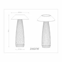 Luminaires Globo Lighting Lampes À Poser|Illumi Lampe à poser LED Blanc, 1 lumière