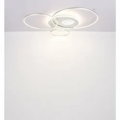 Luminaires Globo Lighting Éclairage Led|Invertina Plafonnier LED Argenté, 1 lumière, Télécommandes