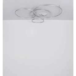 Luminaires Globo Lighting Éclairage Led|Invertina Plafonnier LED Argenté, 1 lumière, Télécommandes