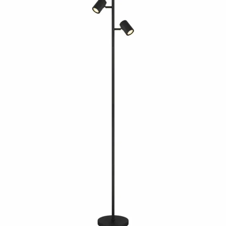 Luminaires Globo Lighting Lampadaires Et Lampes Sur Pied|James Lampadaire Noir, 2 lumières