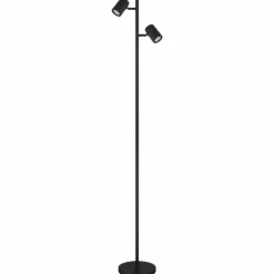 Luminaires Globo Lighting Lampadaires Et Lampes Sur Pied|James Lampadaire Noir, 2 lumières