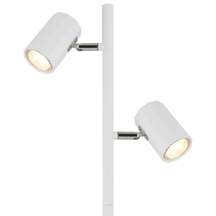Luminaires Globo Lighting Lampadaires Et Lampes Sur Pied|James Lampadaire Blanc, 2 lumières