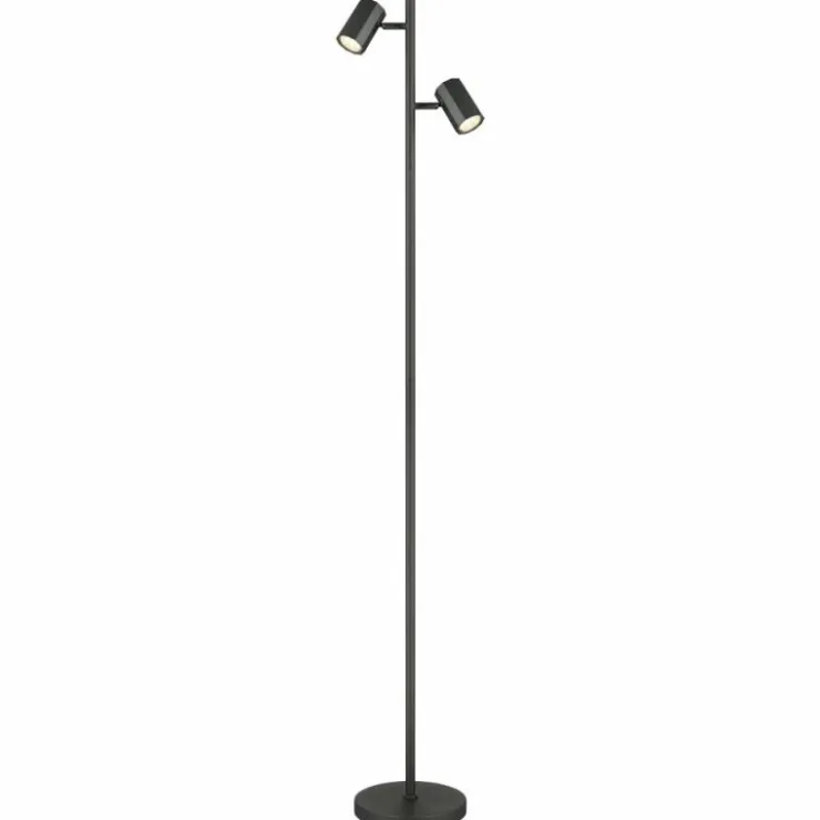 Luminaires Globo Lighting Lampadaires Et Lampes Sur Pied|James Lampadaire Gris, 2 lumières
