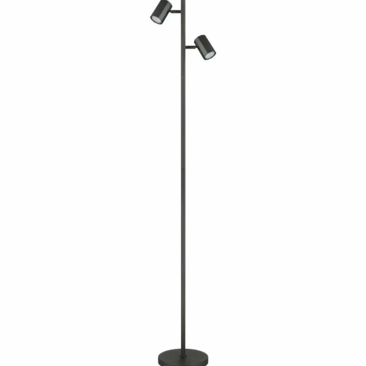 Luminaires Globo Lighting Lampadaires Et Lampes Sur Pied|James Lampadaire Gris, 2 lumières