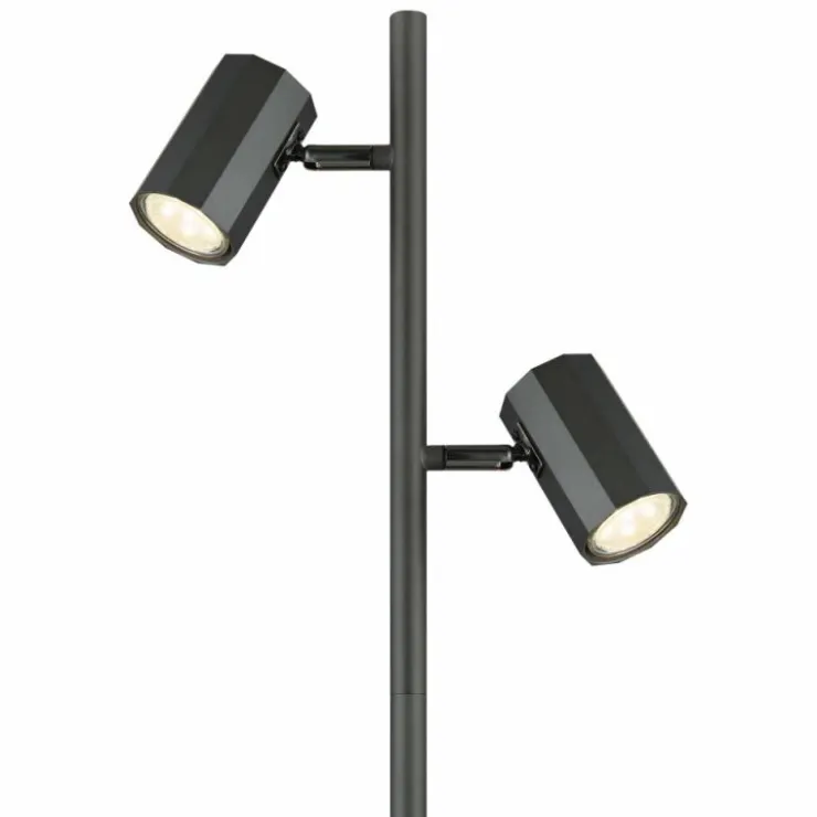 Luminaires Globo Lighting Lampadaires Et Lampes Sur Pied|James Lampadaire Gris, 2 lumières