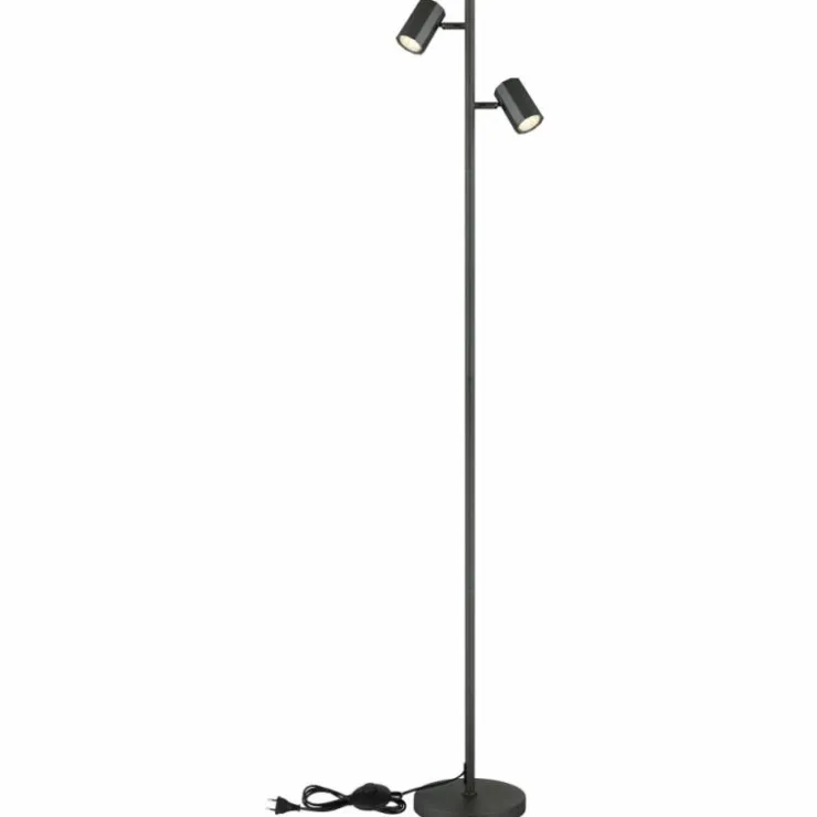Luminaires Globo Lighting Lampadaires Et Lampes Sur Pied|James Lampadaire Gris, 2 lumières