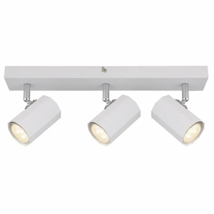 Luminaires Globo Lighting Spots Et Projecteurs|James Plafonnier, Spot de plafond, Applique murale, Spot mural Blanc, 3 lumières