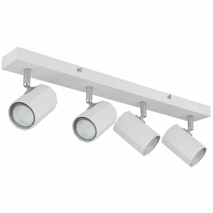 Luminaires Globo Lighting Spots Et Projecteurs|James Plafonnier, Spot de plafond, Applique murale, Spot mural Blanc, 4 lumières