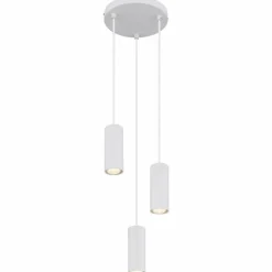 Luminaires Globo Lighting Suspensions|James Suspension Blanc, 3 lumières