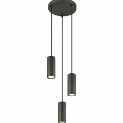Luminaires Globo Lighting Suspensions|James Suspension Gris, 3 lumières