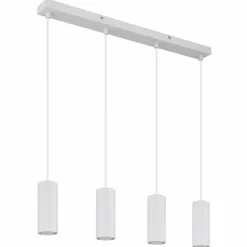 Luminaires Globo Lighting Suspensions|James Suspension Blanc, 4 lumières