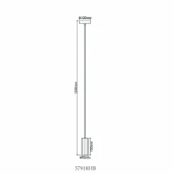 Luminaires Globo Lighting Suspensions|James Suspension Noir, 1 lumière