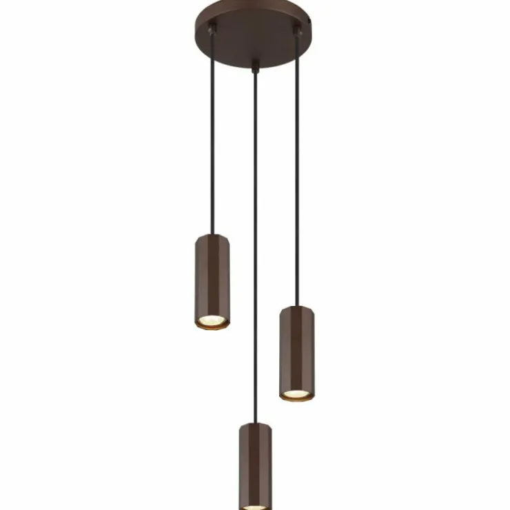 Luminaires Globo Lighting Suspensions|James Suspension Bronze, 3 lumières