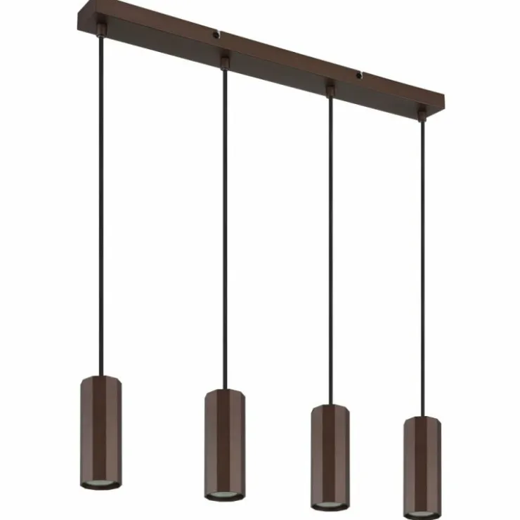 Luminaires Globo Lighting Suspensions|James Suspension Bronze, 4 lumières
