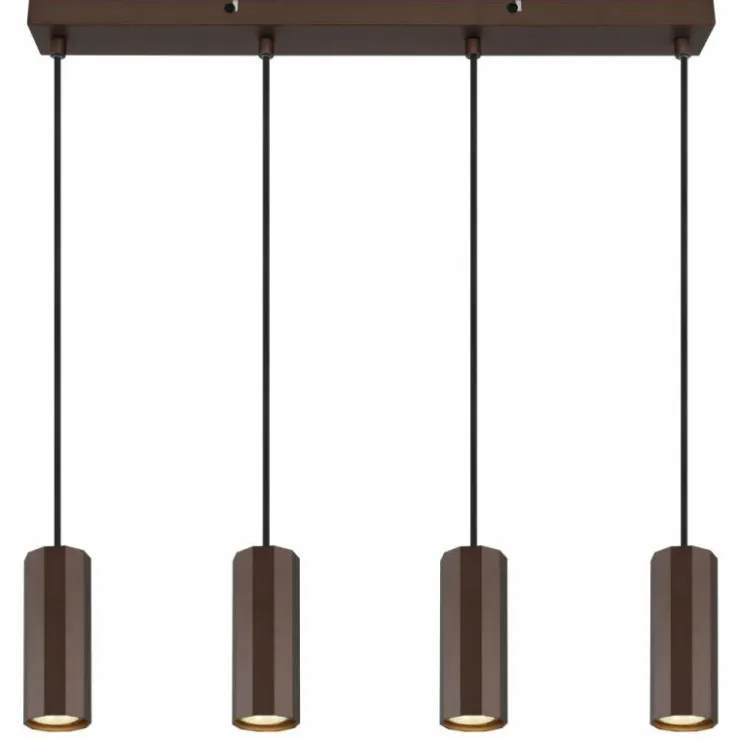 Luminaires Globo Lighting Suspensions|James Suspension Bronze, 4 lumières