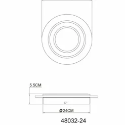 Luminaires Globo Lighting Éclairage Led|Jayden Plafonnier LED Anthracite, 1 lumière