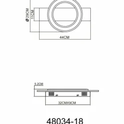 Luminaires Globo Lighting Éclairage Led|Jayden Plafonnier LED Anthracite, 1 lumière