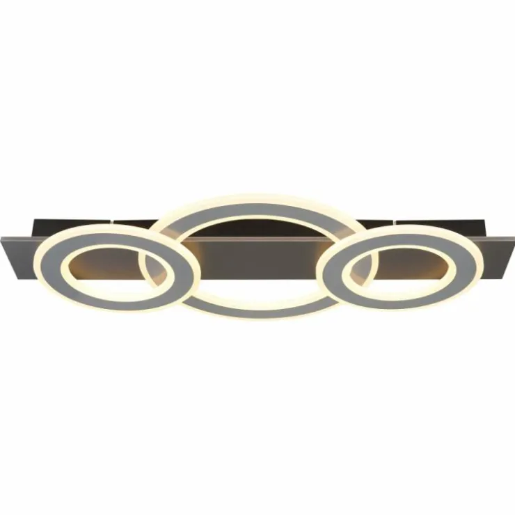 Luminaires Globo Lighting Éclairage Led|Jayden Plafonnier LED Anthracite, 1 lumière