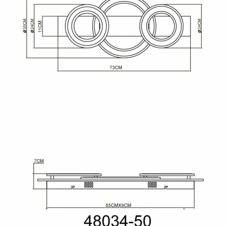 Luminaires Globo Lighting Éclairage Led|Jayden Plafonnier LED Anthracite, 1 lumière