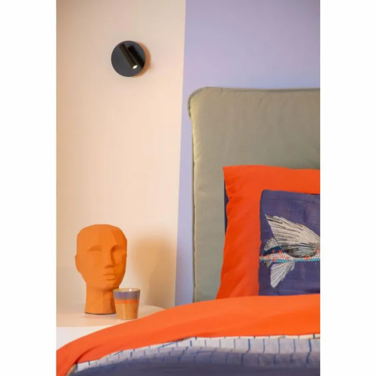 Luminaires Lucide Éclairage Led|JOLIJN Applique murale LED Noir, 1 lumière