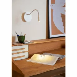 Luminaires Lucide Éclairage Led|JOLIJN Applique murale LED Blanc, 1 lumière
