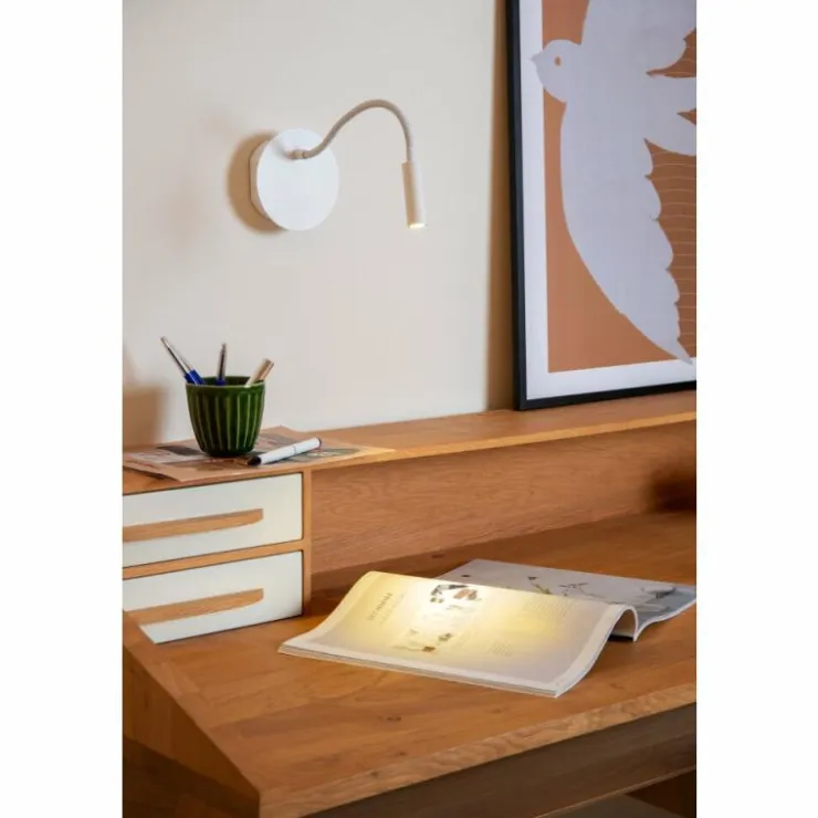 Luminaires Lucide Éclairage Led|JOLIJN Applique murale LED Blanc, 1 lumière