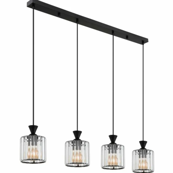 Luminaires Globo Lighting Suspensions|Jordana Suspension Noir, 4 lumières