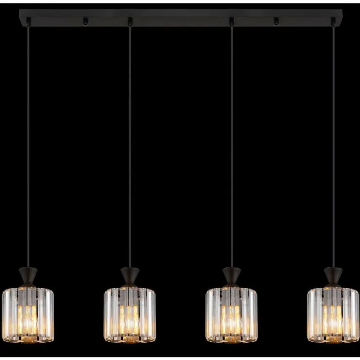 Luminaires Globo Lighting Suspensions|Jordana Suspension Noir, 4 lumières