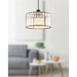 Luminaires Globo Lighting Suspensions|Jordana Suspension Noir, 1 lumière