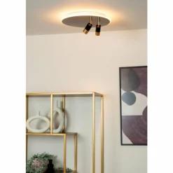 Luminaires Lucide Éclairage Led|JUBEL Plafonnier LED Chrome, 2 lumières