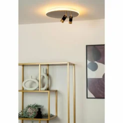 Luminaires Lucide Éclairage Led|JUBEL Plafonnier LED Chrome, 2 lumières