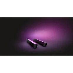 Kit de base double Philips Hue Ambiance White & Color Play Lightbar LED Noir, 2 lumières, Changeur de couleurs