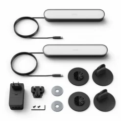 Kit de base double Philips Hue Ambiance White & Color Play Lightbar LED Noir, 2 lumières, Changeur de couleurs