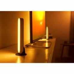 Kit de base double Philips Hue Ambiance White & Color Play Lightbar LED Noir, Blanc, 2 lumières, Changeur de couleurs