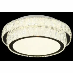 Luminaires Globo Lighting Éclairage Led|Klara Plafonnier LED Chrome, 1 lumière, Télécommandes