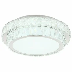 Luminaires Globo Lighting Éclairage Led|Klara Plafonnier LED Chrome, 1 lumière, Télécommandes