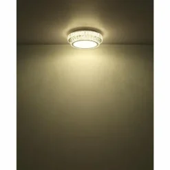 Luminaires Globo Lighting Éclairage Led|Klara Plafonnier LED Chrome, 1 lumière, Télécommandes