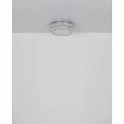 Luminaires Globo Lighting Éclairage Led|Klara Plafonnier LED Chrome, 1 lumière, Télécommandes