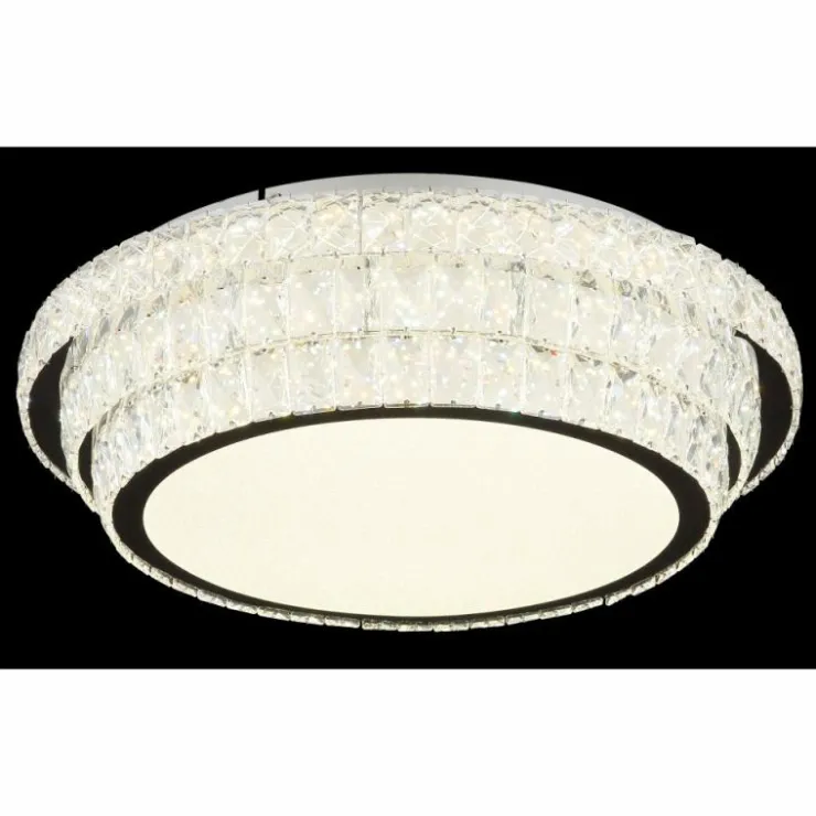 Luminaires Globo Lighting Éclairage Led|Klara Plafonnier LED Chrome, 1 lumière, Télécommandes