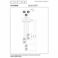 Luminaires Lucide Éclairage Led|KLIGANDE Suspension LED Noir, 3 lumières
