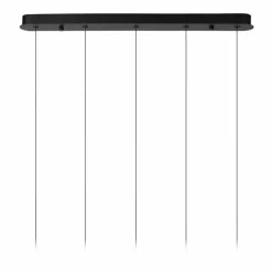 Luminaires Lucide Suspensions|KLIGANDE Suspension LED Noir, 5 lumières