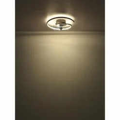Koren Ventilateur de plafond lumineux Luminaires Globo Lighting LED Noir, 1 lumière, Télécommandes