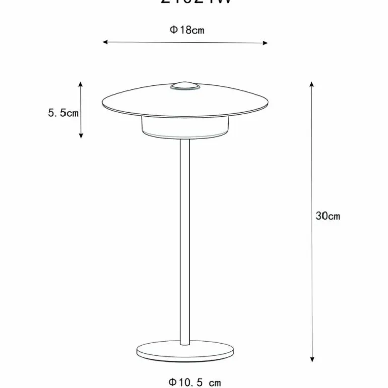 Kyler Lampe à poser Luminaires Globo Lighting LED Blanc, 1 lumière